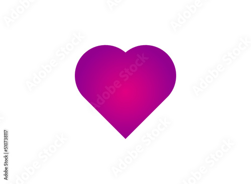 heart love icon - heart symbol  valentine day - romance illustration isolated.