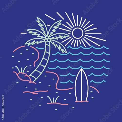 Nice place for relax and chill graphic illustration vector art t-shirt design