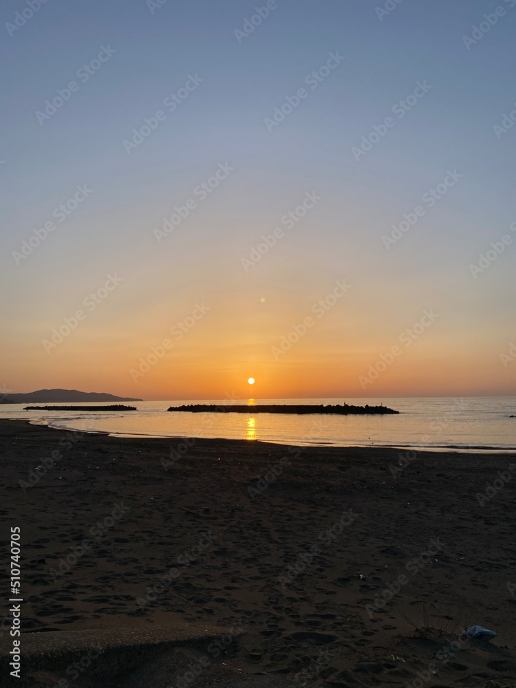 sunset on the beach sunset on the beach