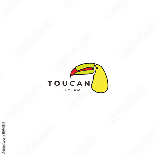 toucan bird logo vector icon symbol illustration design