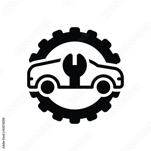 Black solid icon for reforms photo