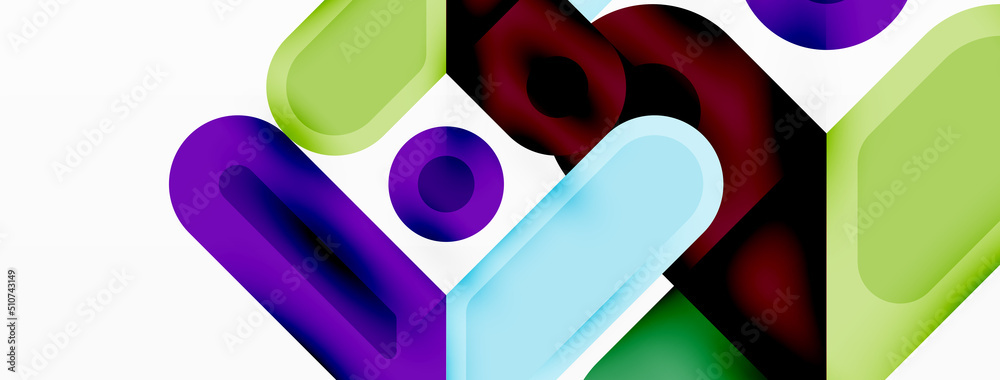Square and circle minimal abstract background. Vector illustration for wallpaper banner background Square and circle minimal abstract background. Vector illustration for wallpaper banner background