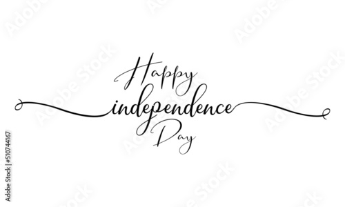 Happy independence day of united states of america. July 4th of typographic design. Vector illustration.