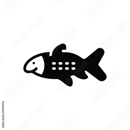 Black solid icon for pike