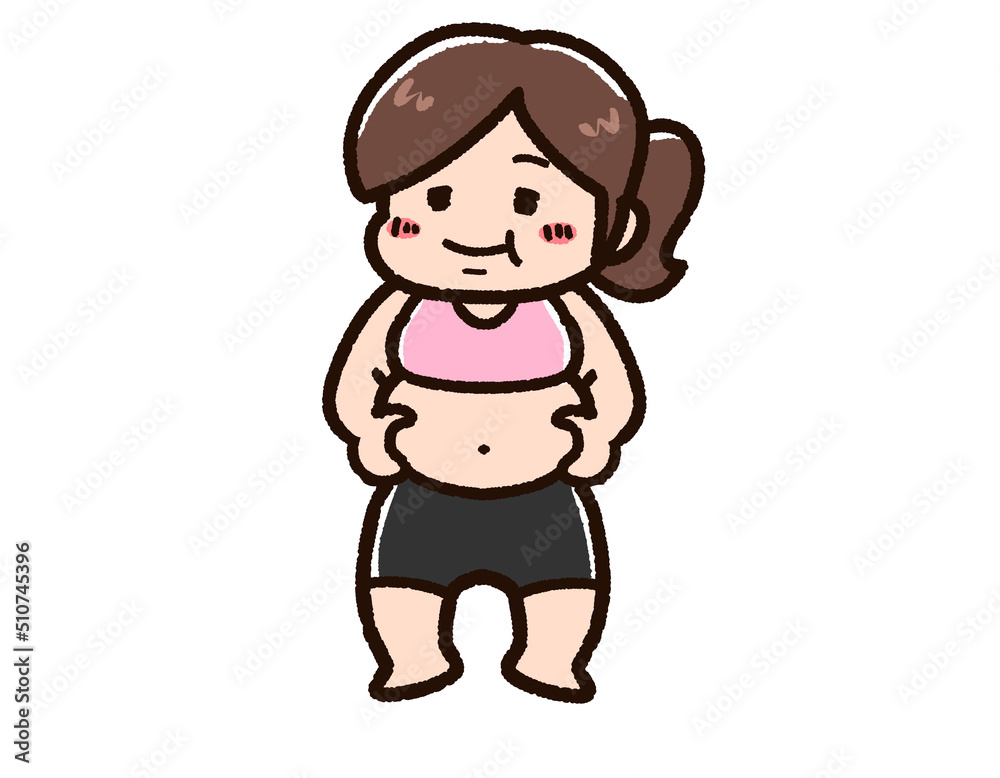 ポジティブな肥満の女性 ポジティブな肥満の女性