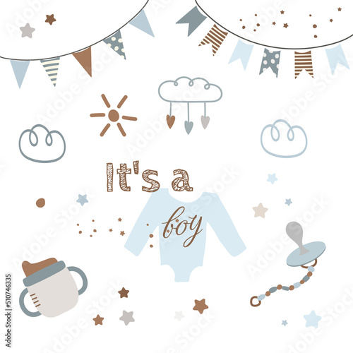 Baby boy postcard