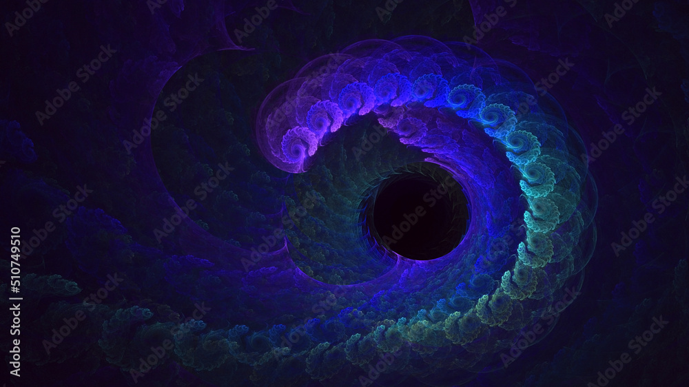 Obraz premium 3D rendering abstract circle light background