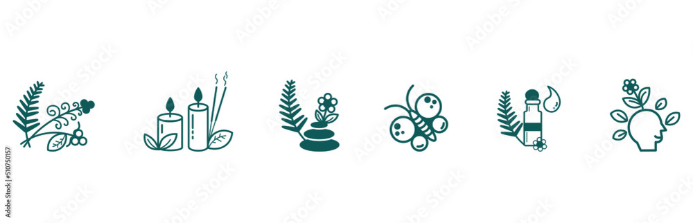 wellness spa icons vector illustration wellness spa icons vector illustration