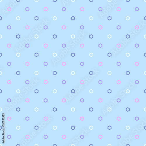 Hexagon seamless pattern. Abstract geometric background.