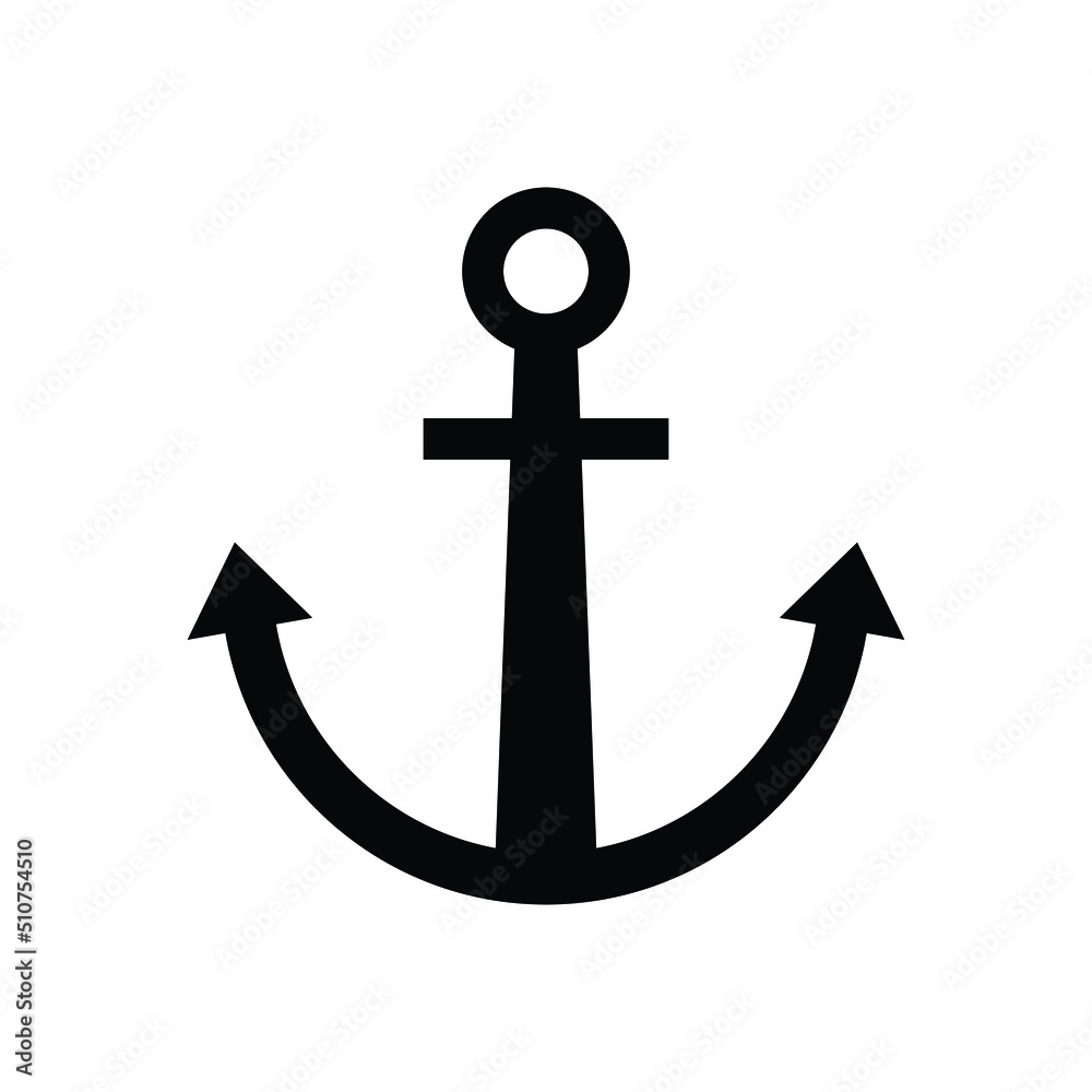 Marine anchor vector icon symbol design Marine anchor vector icon symbol design