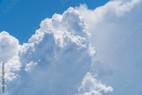 Cumulonimbus cloud and blue sky in JAPAN.