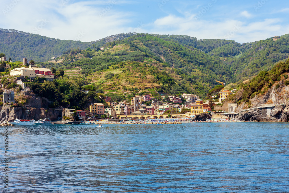 Coastal village of Monterosso al Mare, Cinque Terre, Italy.