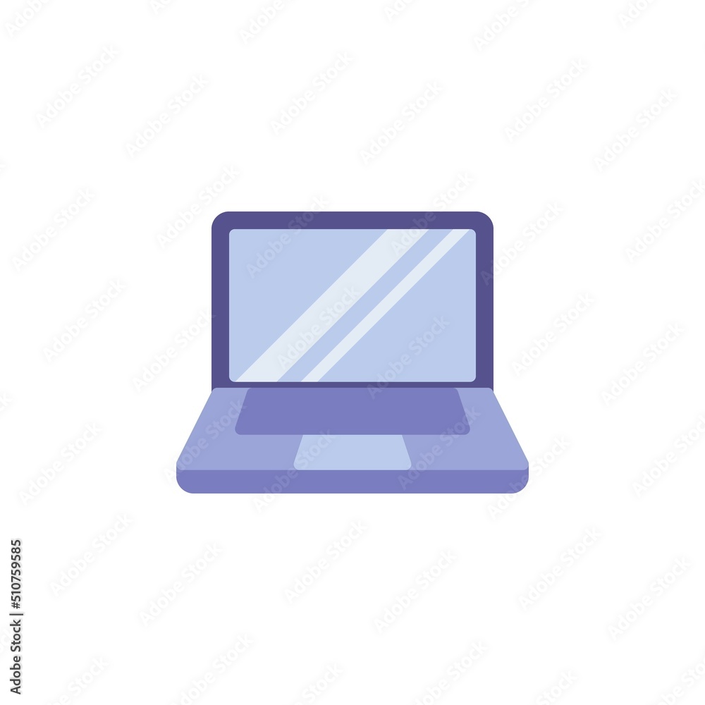 Laptop computer flat icon