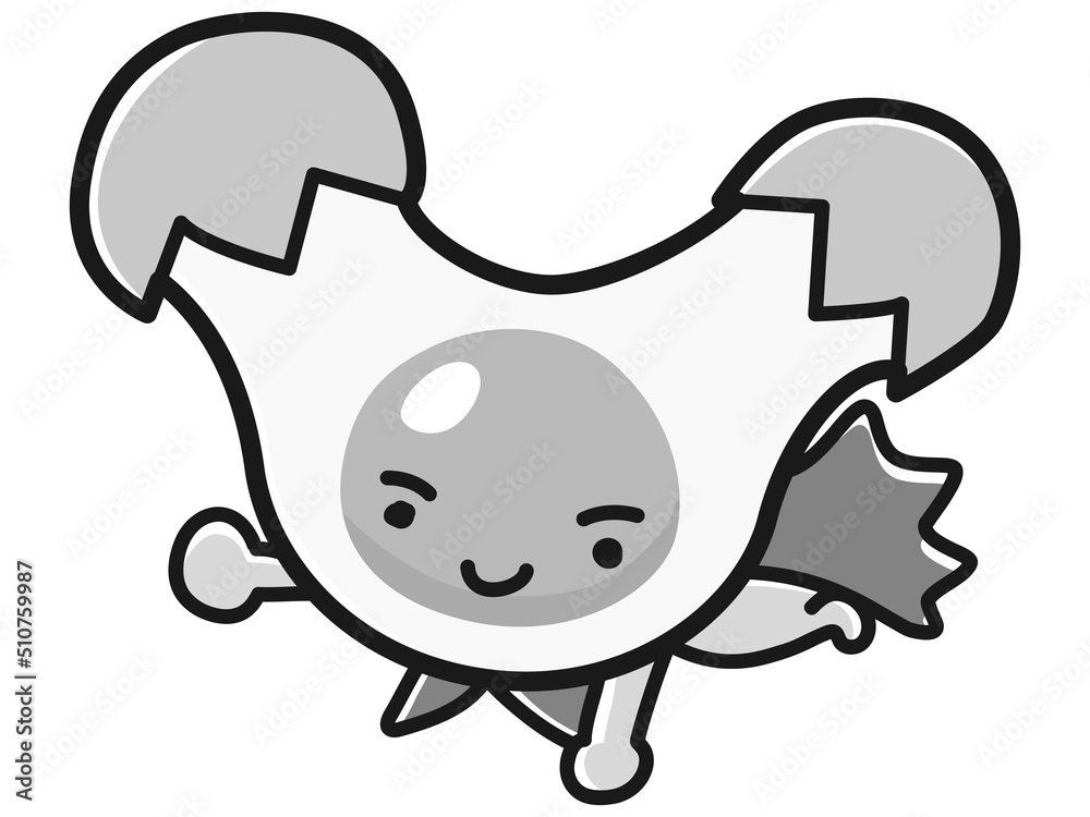 たまごのキャラクターのイラスト たまごのキャラクターのイラスト