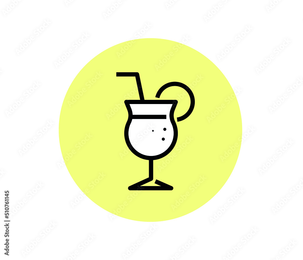 cocktail icon on white background. drink icon, simple and stylish bar logo. cocktail icon on white background. drink icon, simple and stylish bar logo.