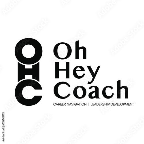 OHC logo letter bold, modern and urban