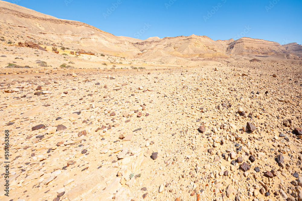 Rock formations in the Israel desert