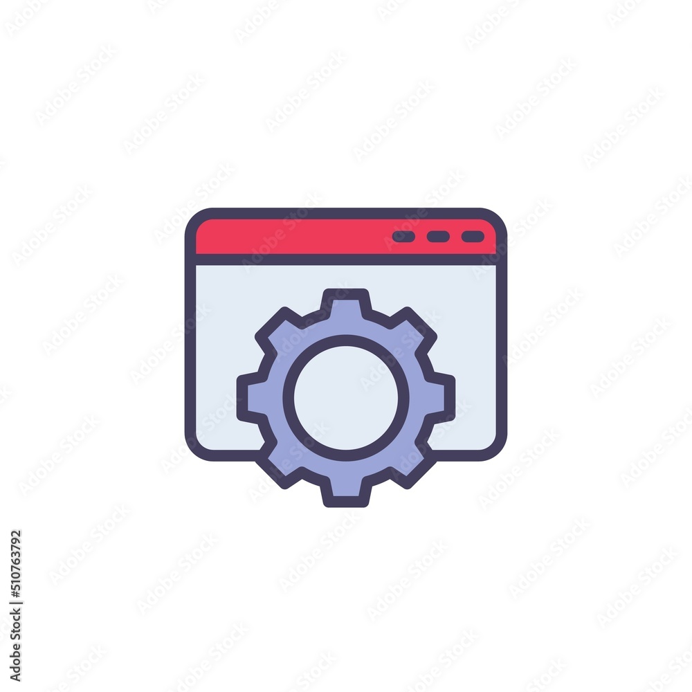 Web development filled outline icon Web development filled outline icon