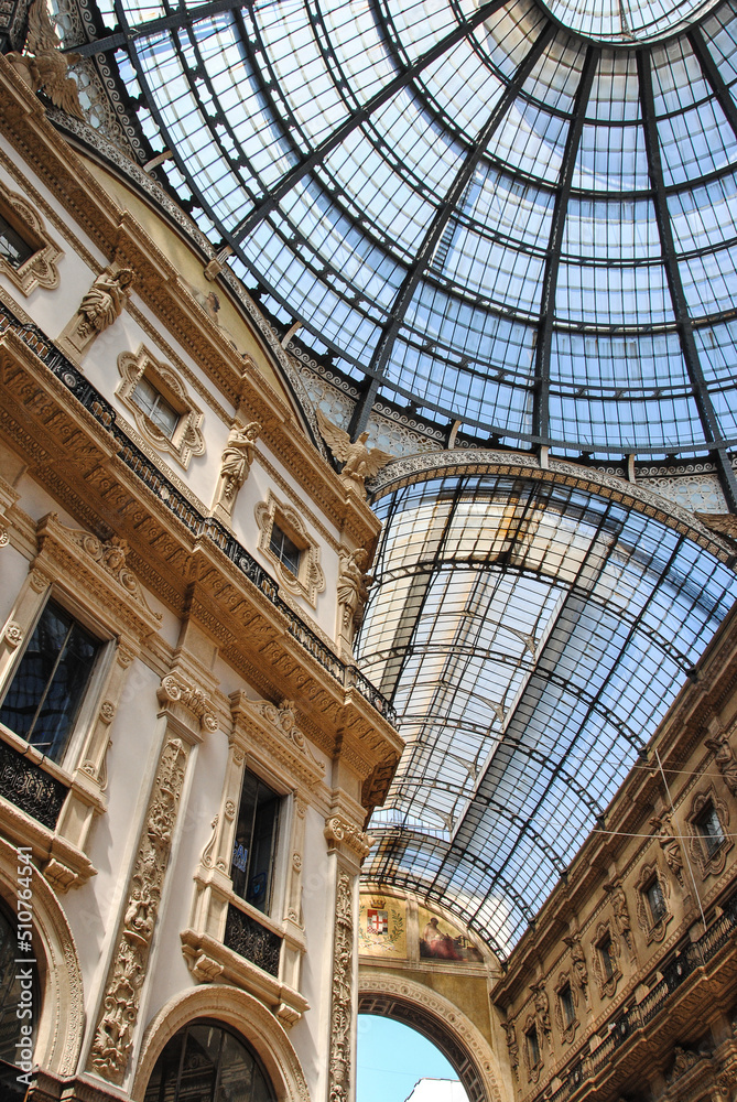 Italie Milan patrimoine tourisme Galleria Vittorio Emanuele II Galerie Victor Emmanuel II