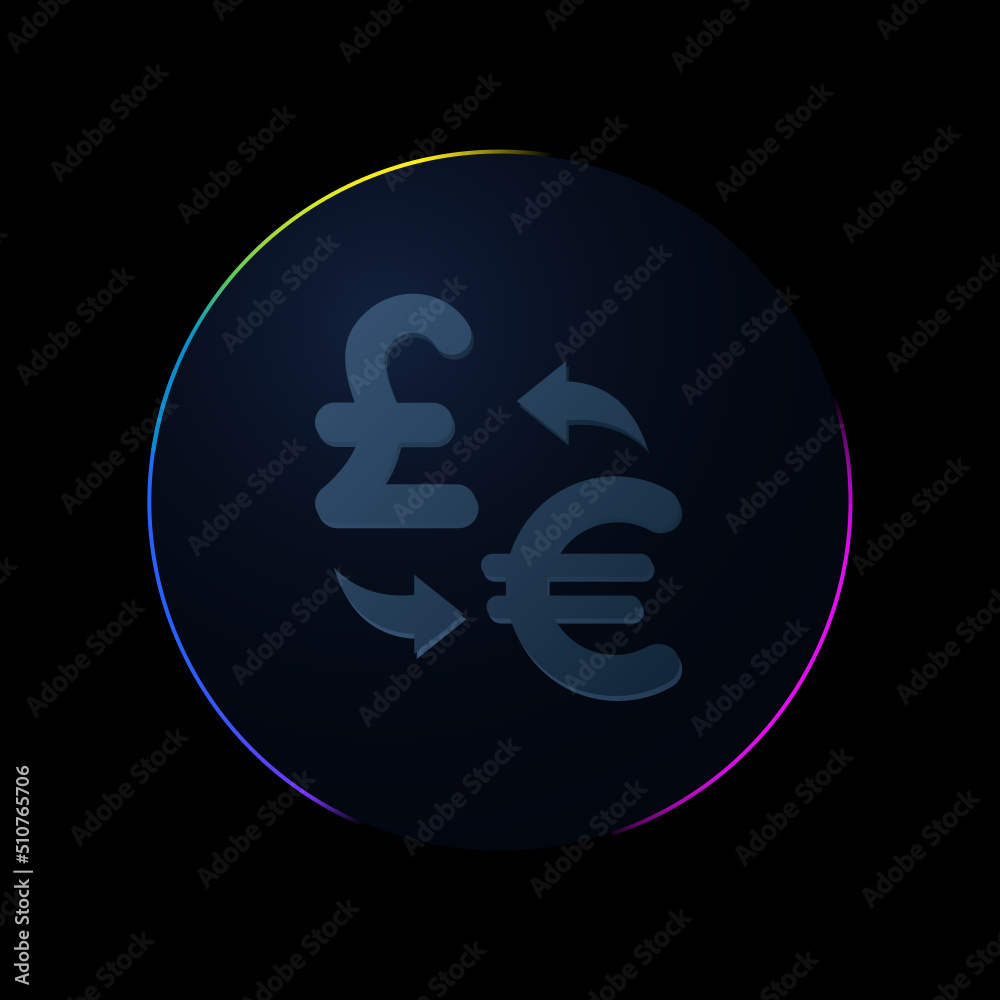 Fototapeta premium Exchange Pound to Euro
