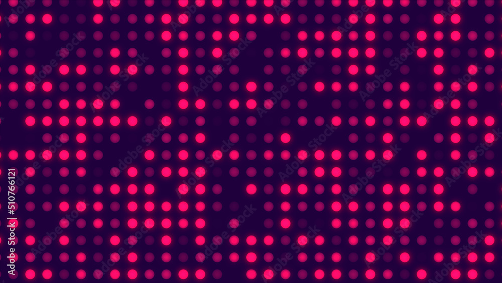 Beautiful red pink glowing circle dot abstract background