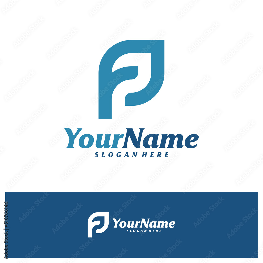Letter FP logo design vector template, Initial FP logo concepts illustration. Letter FP logo design vector template, Initial FP logo concepts illustration.