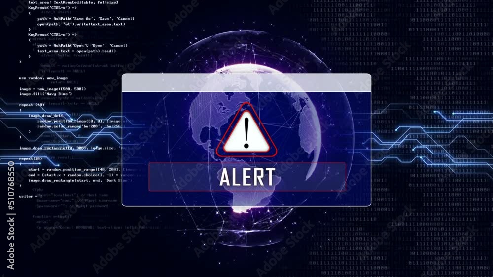 ALERT and Earth Connections Network, Animation, Background, Loop, 4k

