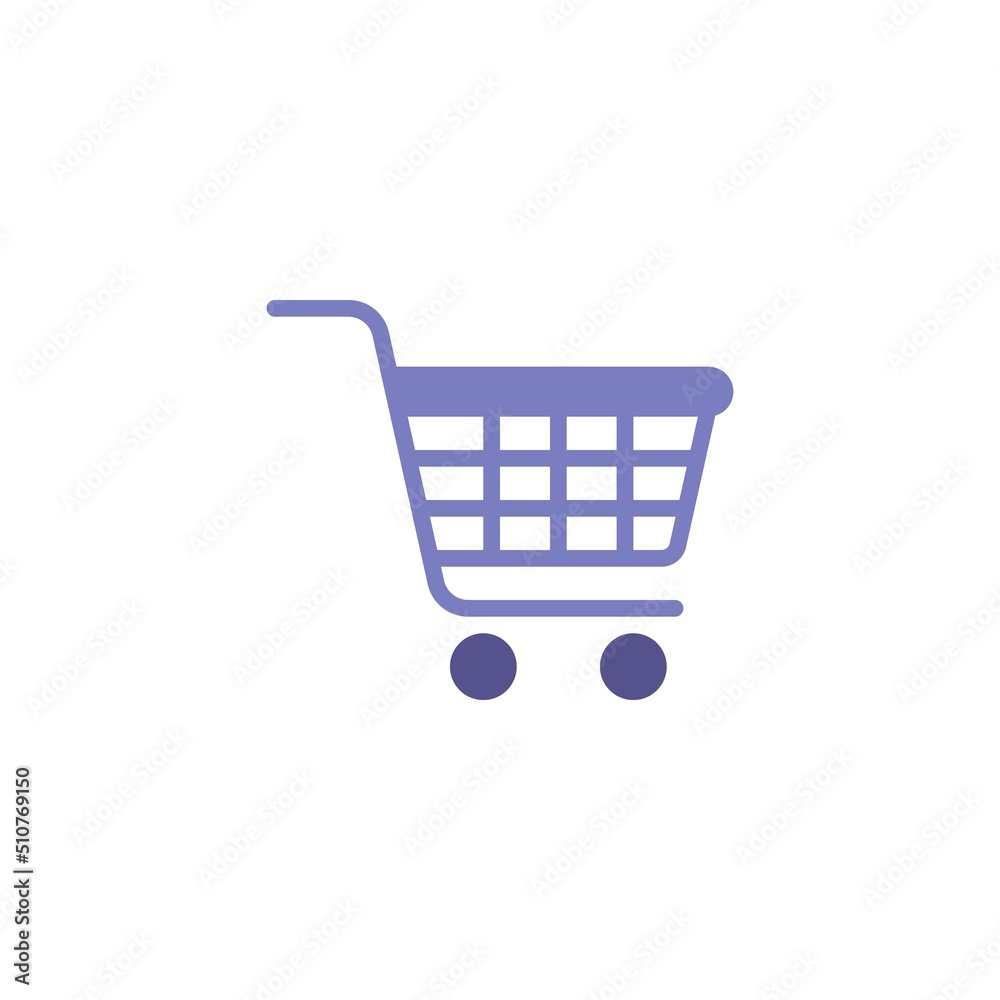 Shopping cart flat icon Shopping cart flat icon