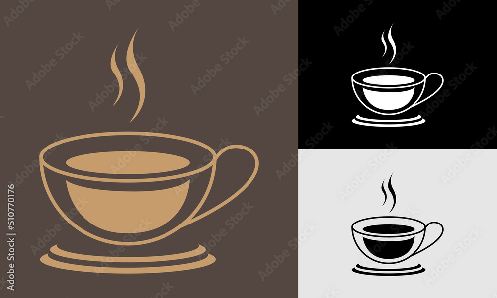 cup of hot cafe coffee or caffeine drink vector icon for food apps and websites cup of hot cafe coffee or caffeine drink vector icon for food apps and websites