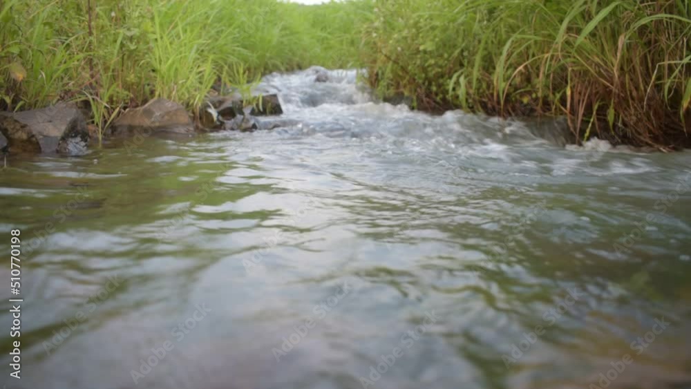 water flowing into a stream water flowing into a stream