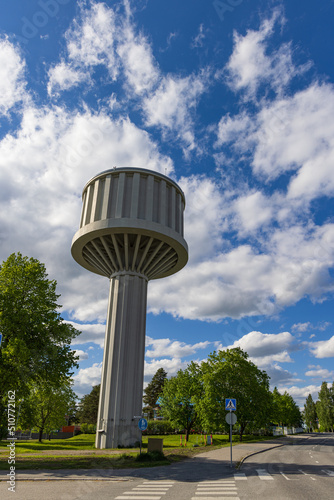 Water tower in Iisalmi in Savonia in Finland photo