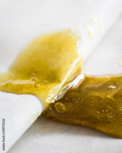 Cannabis extract full spectrum rosin for dab. Medical marijuana extract oil and concentrated thc.