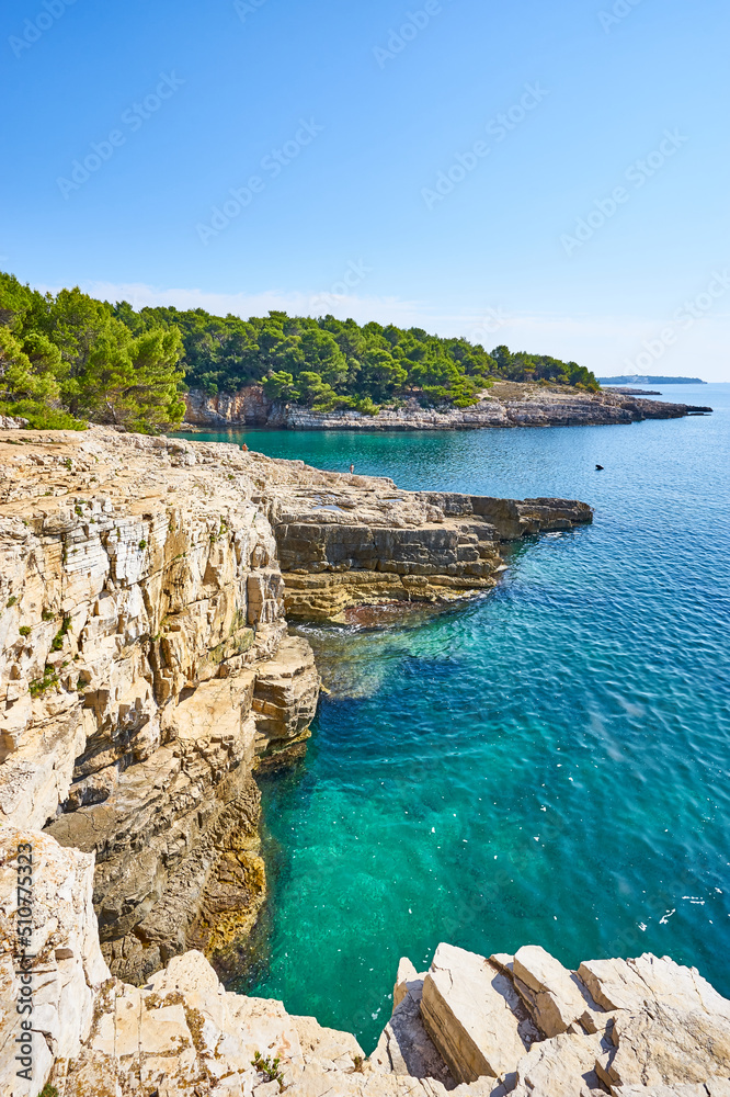 Famous Seagull Rock at Pula Cave - Next to Cyclone Beach - Istria - Croatia