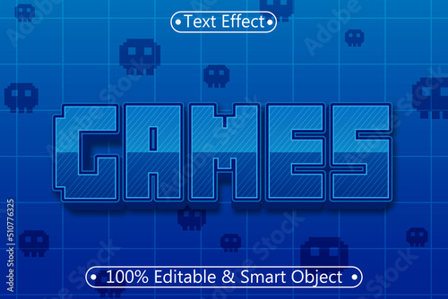 Games Editable Text Effect 3 dimension Emboss Modern Style