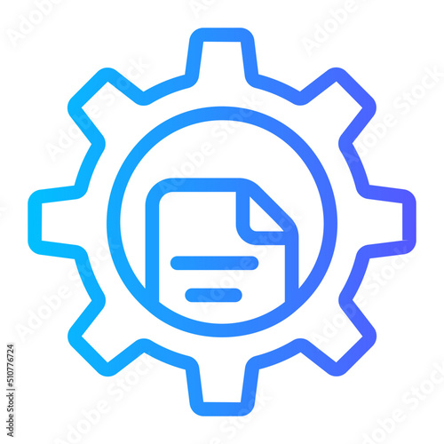 cogwheel gradient icon