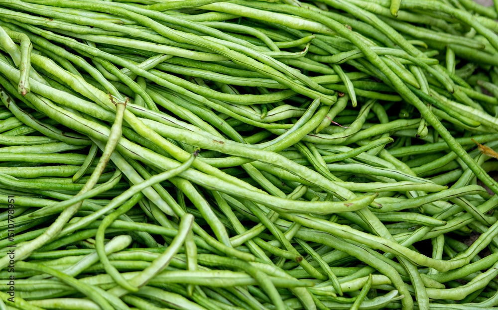 Long beans at the market Long beans at the market