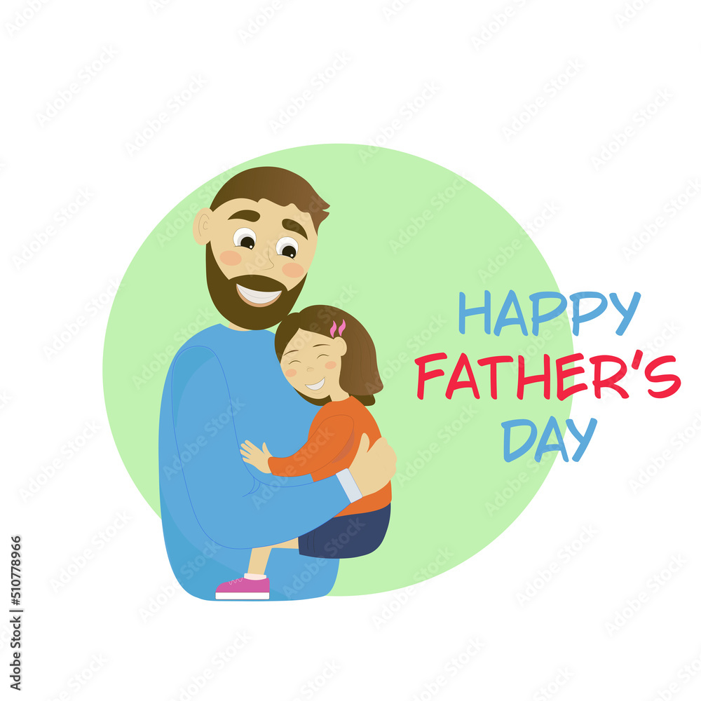 illustration daddy and daughter illustration daddy and daughter