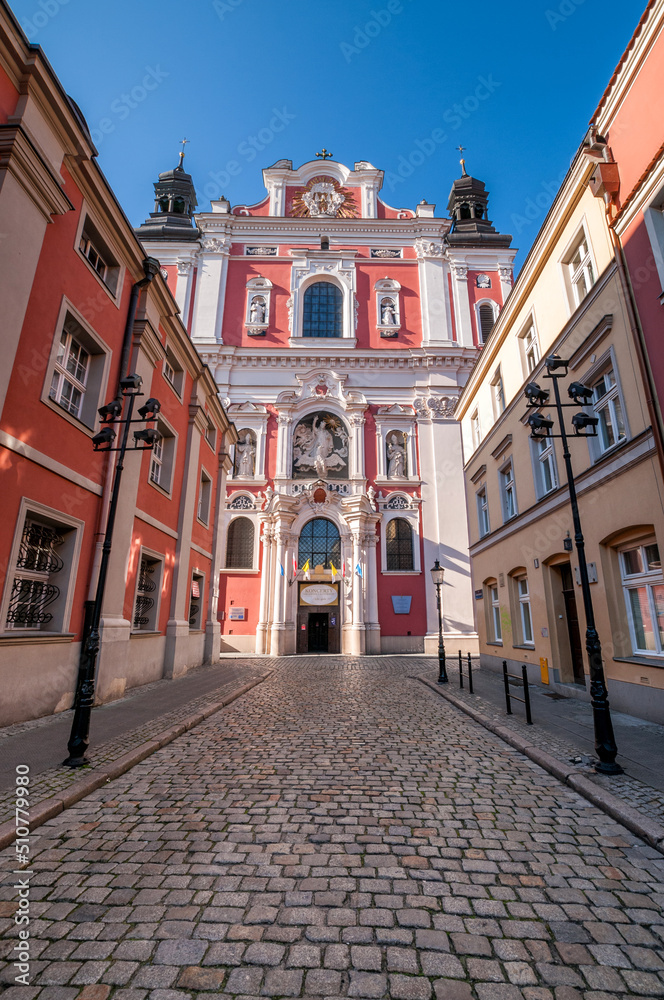 Baroque Basilica of Our Lady of Perpetual Help and St. Mary Magdalene. Poznan, Greater Poland Voivodeship, Poland.