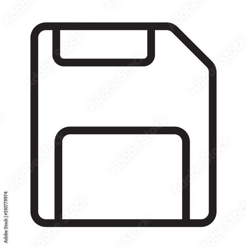 floppy line icon