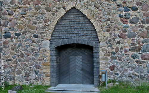 old stone door