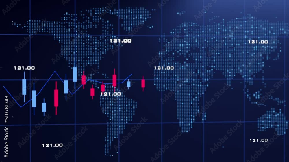 futuristic abstract graphic stocks research background. 3D render cyberspace internet smart world digital technology, finance business and stock market trading and news presentation background concept