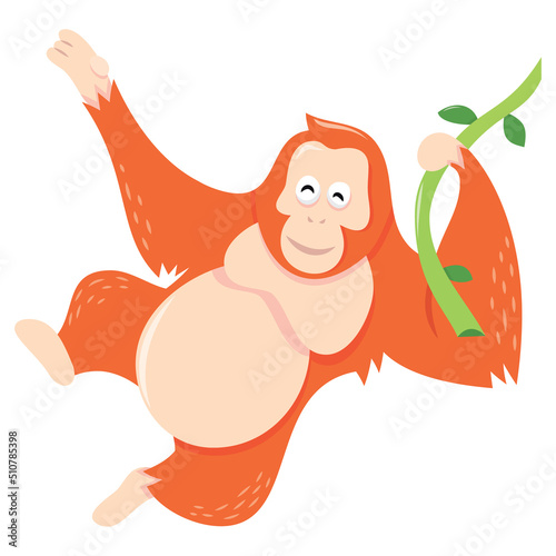 Cartoon Orang Utan Monkey