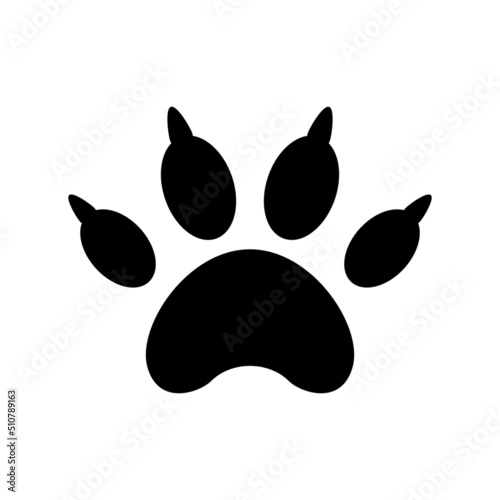 paw icon or logo isolated sign symbol vector illustration - high quality black style vector icons 