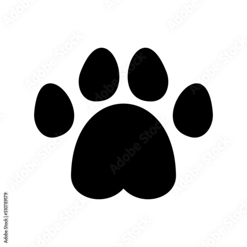 paw icon or logo isolated sign symbol vector illustration - high quality black style vector icons
