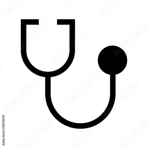 stethoscope icon or logo isolated sign symbol vector illustration - high quality black style vector icons 