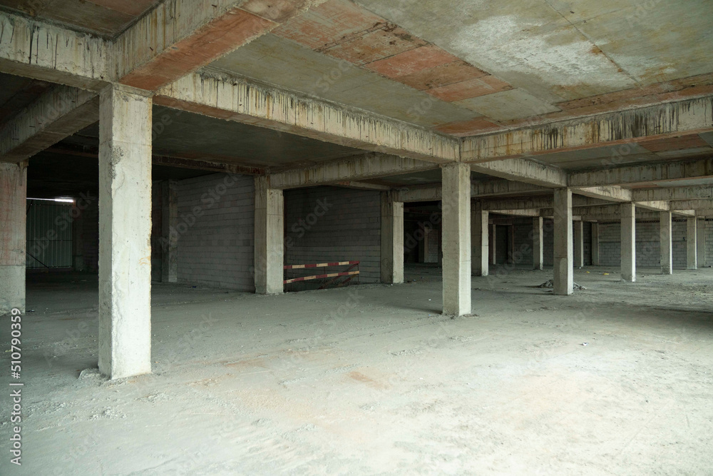 new multi-storey building under construction inside new multi-storey building under construction inside