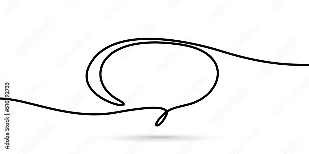Speech bubble icon illustration for your text Speech bubble icon illustration for your text