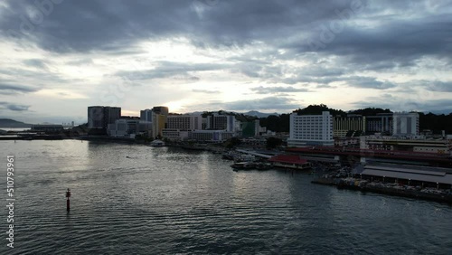 Wallpaper Mural Kota Kinabalu, Sabah Malaysia – June 14, 2022: The Waterfront and Esplanade Area of Kota Kinabalu City Centre Torontodigital.ca