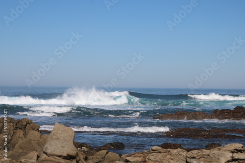 beach, rocks, waves and sea © Liesl