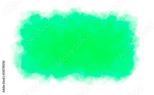 a green spot on a white background. watercolor illustration background for text, lettering